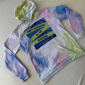 Only Murders in the Building Tie Dye Hoodie XXL True Crime Podcast Graphic Sweat